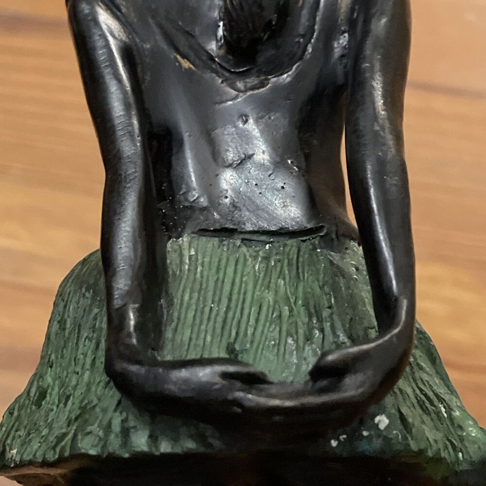 Vintage Bronze Ballerina Statue After Edgar Degas Little Dancer 10” Mid Century - Picture 11 of 14